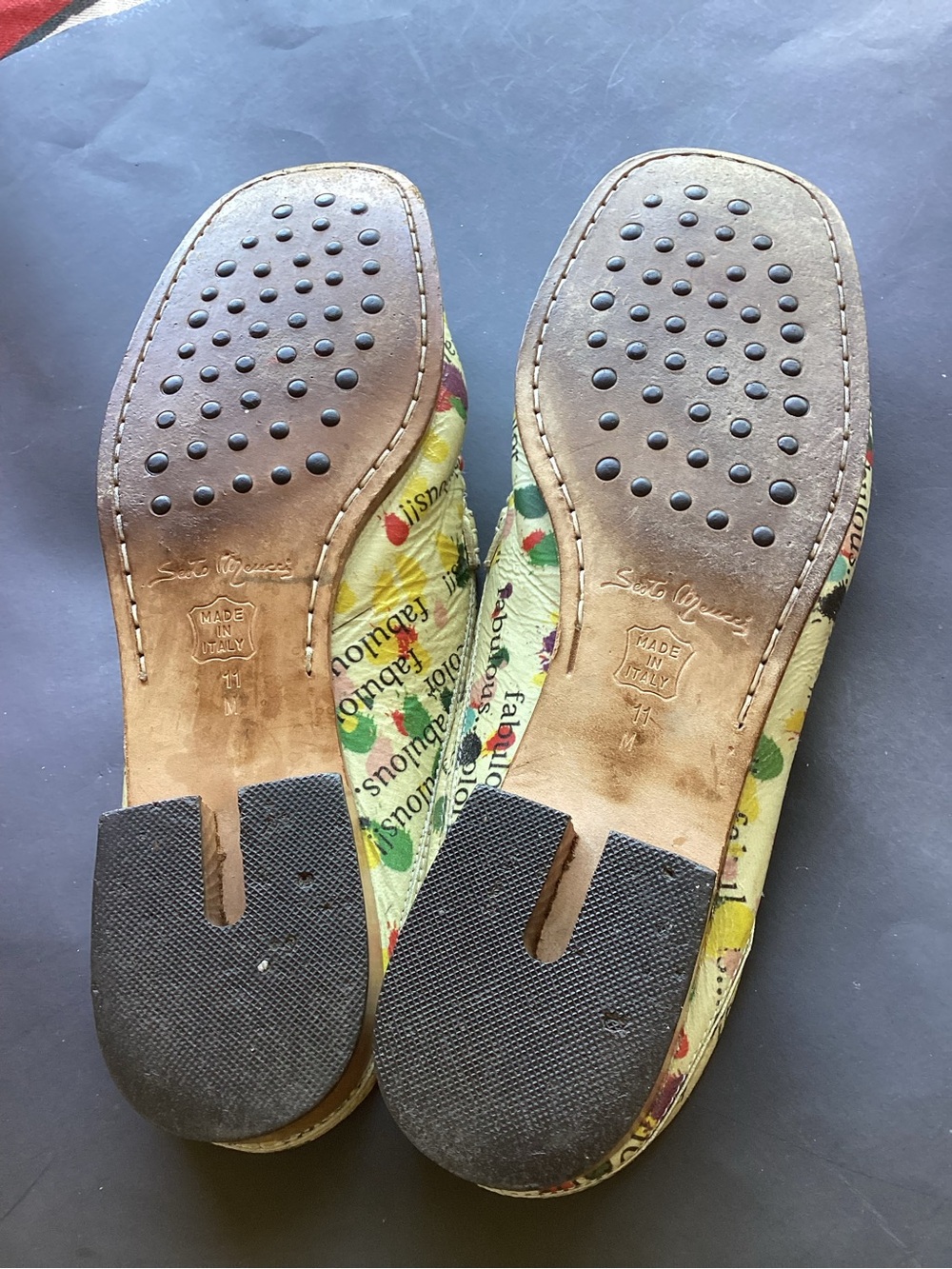 Vintage Sesto Meucci flat slides mules slippers - Picture 7 of 9